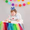 Bandera colgante con tirador de cinta, cinta de colores del arco iris, decoración para fiesta de cumpleaños infantil, bandera colgante, tira de circunferencia de silla