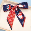 Bufanda Pequeña Larga Roja Nueva de Navidad Año Nuevo Diadema para el Cabello de Mujer Lazo para Bolso con Cinta Cinta Decorativa para el Cabello
