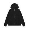 Outono Novo Estilo Americano Retrô Tendência Marca Design Senso Moletom com Capuz oversized Estilo Acadêmico Jaqueta Cardigã