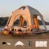 Tienda de campaña inflable esférica personalizada, no requiere montaje, espacio amplio, adecuada para acampar en familia, impermeable y a prueba de sol, domo de camping