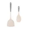 Set de Utensilios de Cocina con Espátula de Silicona, Sartén Antiadherente de Grado Alimenticio, Espátula y Cuchara de Cocina de Silicona Resistentes a Altas Temperaturas