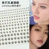 Tachinhas Falsas para Lábio Sem Perfuração, Tachinhas para Nariz, Tachinhas para Sobrancelha, Adesivos de Strass para Rosto com Pérola Banhada a Prata, Decoração para Nail Art, Estilo Hot Girl