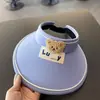 Sombreros Personalizados de Protección Solar para Niños, Sombreros de Sol de Verano para Niños y Niñas, Sombreros de Ala Ancha con Forma de Oso, Etiquetado Transfronterizo