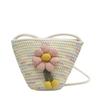 Nuevo bolso pequeño tipo cubo de estilo dulce y fresco, lindo de este año, combina con todo, bolso pequeño Mori con flores, bandolera pequeña que combina con todo para mujer