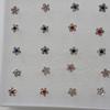 Brincos de Flor de Cinco Pétalas com Diamantes em Prata 925 Esterlina, Brincos de Joias de Prata Esterlina Exportadas, Brincos Perfurados Feitos à Mão