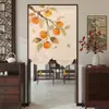 Nova Cortina de Porta de Entrada Estilo Chinês, Cortina Curta, Cortina de Meia Porta, Cortina Divisória de Corredor Sem Furos, Cortina de Privacidade para Quarto