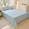 Sábana Bajera de Algodón de Fibra Larga de Xinjiang, Sábana Ajustable, Pieza Única, Algodón Puro, Todo Algodón, Individual, Doble, Dormitorio Estudiantil, Funda Nórdica, Funda de Almohada, Juego de Tres Piezas
