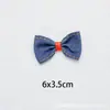 Tela de Mezclilla Flor de Cinco Pétalos Relleno de Algodón Lazo Accesorios DIY Gatito Accesorios para el Cabello de Niños Accesorios para Bolsas Ropa