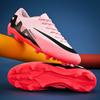 Zapatos de Fútbol Nuevos de Caña Baja Transfronterizos 2026 para Hombres, Mujeres y Niños, con Tacos Múltiples para Césped Artificial y Zapatos de Fútbol de Cuero con Tacos Largos para Competición y Entrenamiento