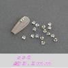 Imitación Huazi 33-Corte Strass Apilado Sin Base para Decoraciones de Uñas, Mini Strass Blancos DIY, Strass Deslumbrantes para Uñas