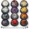 Pó brilhante de alto brilho com diamantes Lantejoulas PET ultrafinas 4mm estrela de cinco pontas formato de coração de pêssego para nail art pó a laser degradê X4-32