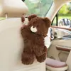 Blue Rain Almofada de Apoio de Cabeça e Lombar de Pelúcia Urso Original para Banco de Carro Travesseiro de Pescoço Almofada Criativa para Interior de Carro
