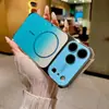 Aplicable para Funda de Teléfono iPhone 18 PRO MAX Gradiente Brillo Magnético Apple 17 Chapado Bolsa de Aire Anti-caídas Cubierta Protectora