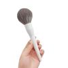 Pincel de Pó Branco Falso Grande e Fofo Pacote Único Pincel de Maquiagem Pincel de Maquiagem Portátil Super Macio Blush Iluminador