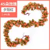 Capa de Duto de Ar Condicionado para Sala de Estar de Rattan Envolvida em Rosa de Teto de Plástico Folhas de Videira Rosa Artificial 45 Cabeças Rosa Flores Artificiais