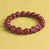 Pulseira do Mantra de Seis Caracteres de Areia Dourada Roxa com Pixiu Duplo, Pulseira de Cinábrio de Baixo Teor Unissex, Presente para o Ano de Nascimento