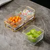 Plato de Fruta de Plástico Estilo Lujo Ligero, Plato de Fruta Seca, Bandeja de Bocadillos para Pedicure Comercial, Plato de Fruta para KTV, Bandeja de Dulces