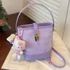 Bolso Pequeño Transfronterizo para Mujer 2026 Nuevo Verano Moda Bolso de Mano Bolso Cubo Estampado Lindo Bolso de Hombro Cruzado de Cuerpo Bolso de Moda