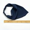 Lenço Triângulo de Chiffon Nova Cor Sólida Transfronteiriço Faixa de Cabelo Headwear Simples Staple Tape Tape Três Estados Versátil para Mulheres Europeias e Americanas