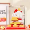 Gato da Sorte Segurando Lingotes de Ouro, Gato Acenando Automaticamente, Alimentado por Energia Solar, Estilo Chinês Moderno, Decoração Pequena para Carro, Enfeite de Carro, Decoração de Escritório, Atrator de Riqueza