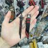 Arma Antigua Tang Hengdao Han Jian Mini Arma Hecho a Mano Metal Yue Wang Jian Espada de Juguete para Niños Juego de Cuatro Piezas