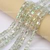 Cuentas de Cubo de Azúcar de Cristal de Vidrio Chapado en Color de 6 mm Hechas a Mano DIY Accesorios Decorativos con Cuentas Pulsera Collar Materiales para Ropa de Venta Caliente