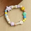 Pulseira de Cerâmica Jingdezhen, Pulseira Trançada Artesanal Fresca e Simples para Mulheres, Pulseira de Contas Artística Estilo Antigo, Atacado Nicho Luxo Leve