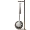 Cepillo para Ollas de Mango Largo de Acero Inoxidable Artefacto para Lavar Ollas de Cocina Olla de Hierro Fundido Olla de Acero Inoxidable No Lastima las Manos Cepillo de Limpieza de Alambre de Acero