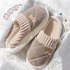 Pantuflas de Algodón para Mujer 2025 Nuevo Estilo Interior y Exterior Felpa Cálida Suela Gruesa Antideslizante Zapatos de Algodón para Hombre Soporte de Piso Venta al por Mayor