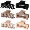 Fengpin Amazon seis peças Keel Square clip ZH246 combinação grande grip tubarão clip back cabeça placa cabelo