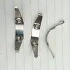 Piezas de Máquina de Coser Doméstica de Pie de la Vieja Escuela: Caja de canilla en forma de cuerno, Base de la canilla, Placa de la caja de canilla, Tornillo de la caja de canilla