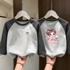 Forro polar para niñas Otoño Manga larga Térmico Invierno 2026 Nuevo Patchwork Infantil Manga larga Capa base Ropa interior para niñas Top