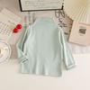 Nova Roupa Infantil Veludo Dupla Face Autoaquecimento Camada Base Outono e Inverno Gola Alta Meia Manga Infantil Tops Quentes para Meninos e Meninas