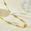 Acero de Titanio de Lujo Ligero Estilo Francés Nariz de Cerdo Minimalista de Nicho para Mujer Cadena de Clavícula Versátil Única Collar para Mejor Amiga