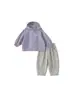 Ropa infantil Youbao Huzhou Zhili, colección de otoño para niñas, cortavientos con capucha de color liso y pantalones deportivos, conjunto de dos piezas, conjunto para niños