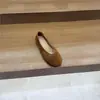 Mocassins de Solado Macio Sapatos Casuais Confortáveis Bico Redondo Retrô Nova Primavera Outono Birkenstock Femininos Camurça Slip-on Planos Sapatos Únicos