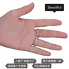 Anillo de ajuste de tamaño de artefacto de envoltura de cuerda transparente Anillo de cambio de círculo pequeño PU Cuerda de resorte transparente ambiental