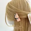 Pinza para el Cabello de Flor de Rosa Rosa de Alta Gama, Pinza de Pato de Aleación, Pinza Lateral Versátil Retro, Pinza para Flequillo, Accesorio para el Cabello