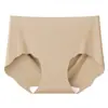 Ropa interior de seda de hielo antibacteriana de 10A para mujer, sensación de no llevar nada, de seda de morera, invisible, sin costuras, alta elasticidad, transpirable, bragas triangulares