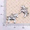 Acessórios para Joias DIY Feitos à Mão Pingentes Colar Pulseira Charms Série de Pingentes de Cavalo Unicórnio Liga de Prata Antiga