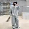 Conjunto de Roupa de Outono para Meninos Camisa com Capuz 2026 Outono Novo Tendência Cool Estilo de Rua Casual Conjunto de Duas Peças Roupas para Crianças de Meia-Idade e Grandes