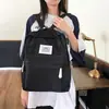 Mochila Transfronteiriça, Estilo Universitário, Mochila de Lona Casual para Estudante, Versátil, Bolsa de Mão Fresca e Simples, Mochila Colorida da Moda