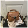 Bolso Pequeño Vintage Estilo Hong Kong para Mujer 2020 Nuevo Versátil Bolso Cuadrado Pequeño Moda Bolso de Hombro Cruzado Bolso de Mano Moderno