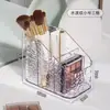 Armario Espejo Caja de Almacenamiento, Discos de Algodón, Borlas para Polvo, Lápiz Labial, Tocador, Estante de Almacenamiento Transparente, Organizador de Mesa para Cosméticos, Productos para el Cuidado de la Piel