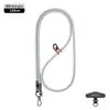 Lanyard Popular para Teléfono Móvil de Muñeca 6mm Fuerte para Colgar en el Cuello Cruzado Ajustable Exterior Montañismo Cuerda Trenzada Anti-Pérdida Color Pistola