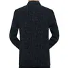 Chaqueta de hombre transfronteriza para otoño e invierno, estilo casual de negocios, cuello alto, forrada de polar, engrosada, adecuada para hombres de mediana edad, chaqueta de chenilla