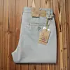 Estilo Fino Primavera y Verano, Duradero, Estilo Old Money, Sarja Lavada Pantalones Casuales Rectos Sueltos para Hombre