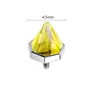 Binkes Serie Fresca de Verano Amarilla Zirconia Brillante Aleación de Titanio Joyería Cabeza de Repuesto para Aretes de Lóbulo, Piercings de Labio y Piercings de Nariz