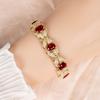Pulseira Borboleta Cor de Zircônia Rosa Tesouro Feminina Estilo Ins Nicho Luxo Leve Temperamento Alta Qualidade Pulseira Legal para Namorada Atacado
