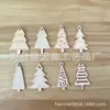 Nueva Decoración Creativa para el Hogar Estilo Nórdico Hecha a Mano DIY Pintada Árbol de Navidad Viruta de Madera Ambiente Festivo Colgante de Madera